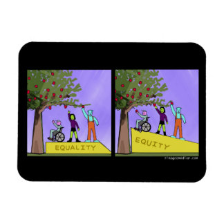 Ímã Equidade vs Igualdade