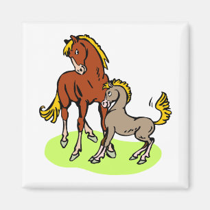 Imã Equídeo do Tema do Cavalo de Cartoon Cute Spunky 