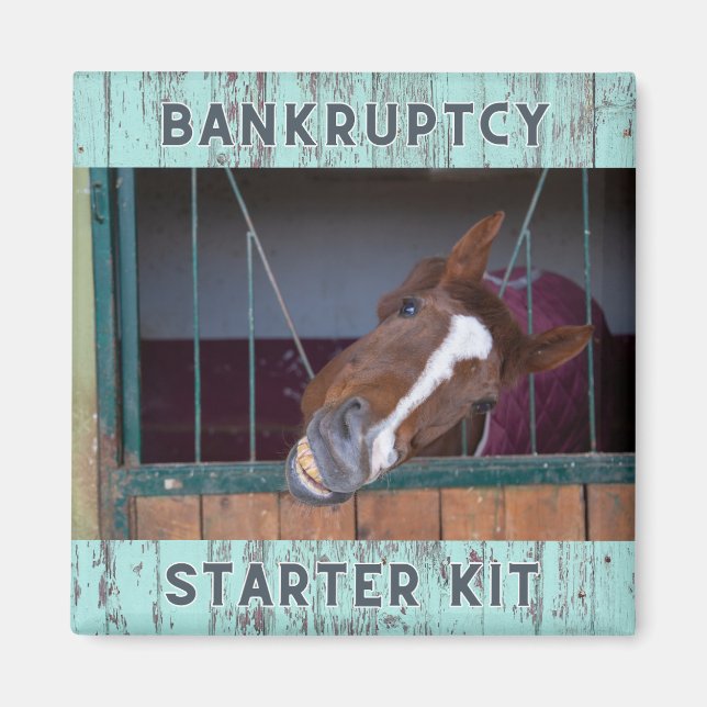 Imã Equine Love: BankrupFT Starter Kit Magnet (Frente)