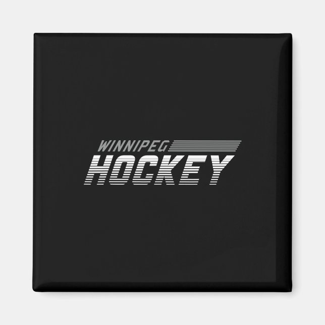 Imã Equipamento de Dia de Jogo para Fã do Winnipeg Hoc (Frente)