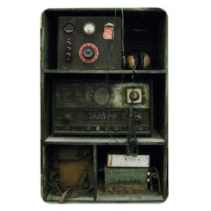 Ímã Equipamento de Rádio Militar Vintage