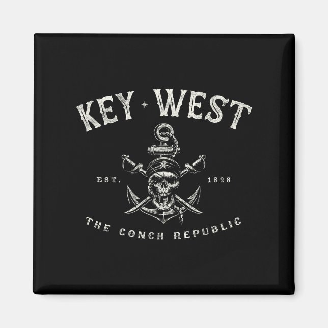 Imã Equipamento de Rebelião Pirata de Key West Fl Barc (Frente)