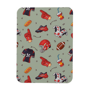 Ímã Equipamento desportivo de futebol com padrão de C