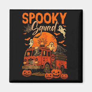 Imã Equipe Assustadora de Halloween Esqueleto Dirigind