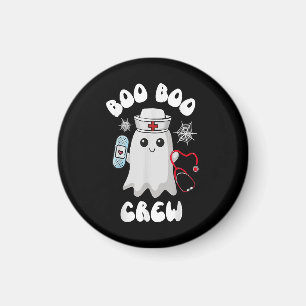 Imã Equipe Boo Boo Enfermeira Fofa Fantasma Halloween