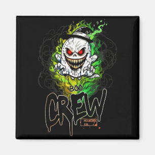Imã Equipe Boo fantasma preto halloween fantasma fanta