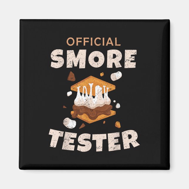 Imã Equipe de Acampamento Testador Oficial de Smore Ma (Frente)