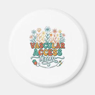 Imã Equipe de Acesso Vascular Camisa Floral Médica Des