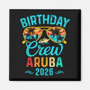 Imã Equipe de aniversário de Aruba férias 2026 família