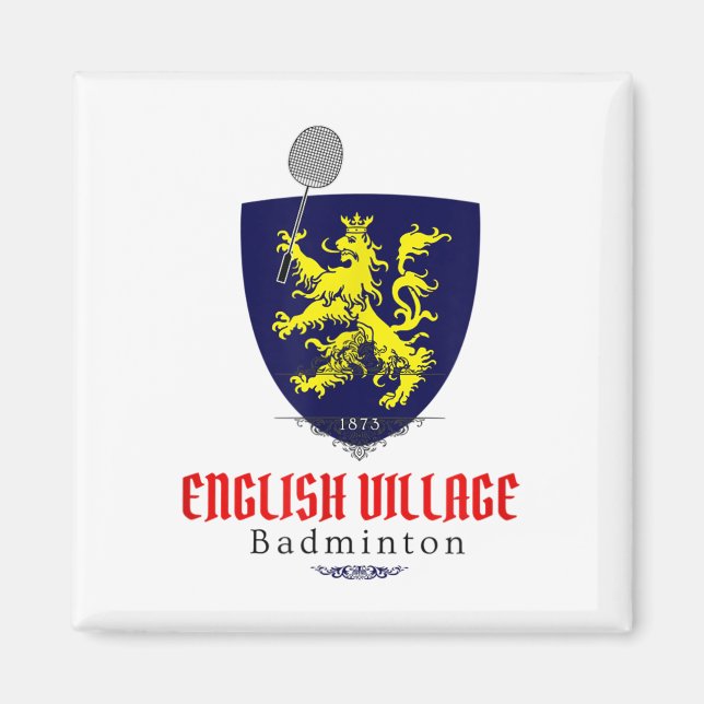 Imã Equipe de Badminton da Vila Inglesa Mountain Brook (Frente)