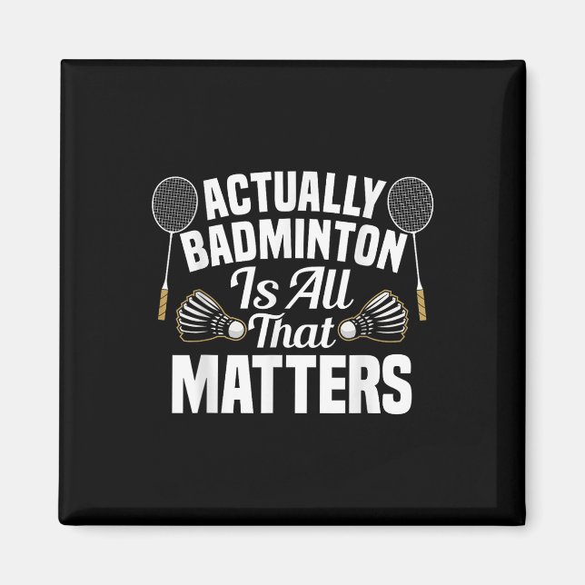Imã Equipe de Badminton Partida S Peteca Jogador de Ba (Frente)