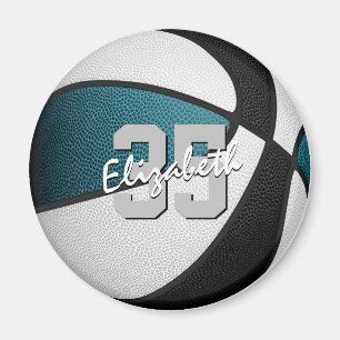 Imã equipe de basquetebol preto de teal cor presentes 