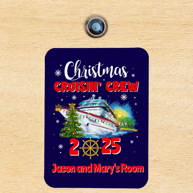 Ímã Equipe de Cruisin 'de Natal Navio Personalizado (Criador carregado)