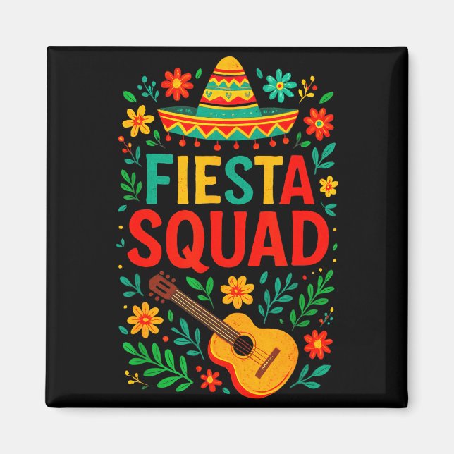 Imã Equipe de festa - cinco maio festa mexicana Equipe (Frente)
