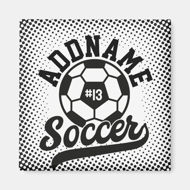 Imã Equipe de futebol Personalizada do ADD NAME do jog (Frente)