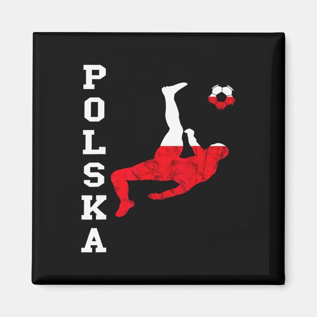 Imã Equipe de Futebol Polska Orgulho Polonês Raízes Po (Frente)