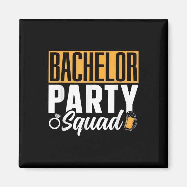 Imã Equipe de Grupo de Noivas do Bachelor Party _2 (Frente)