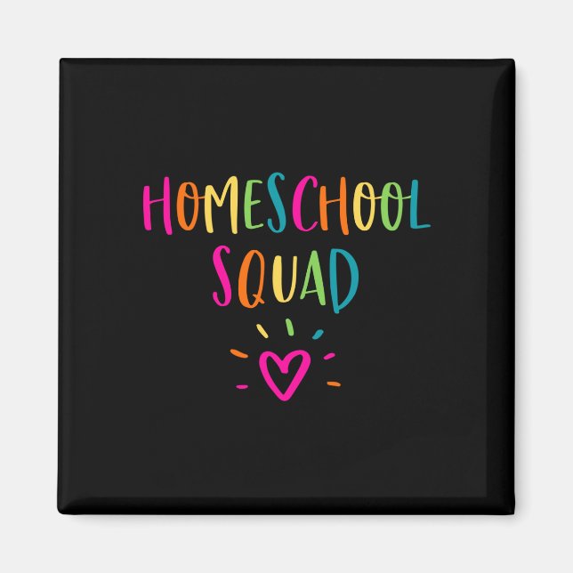Imã Equipe de homeschool masculina mãe professora pai  (Frente)