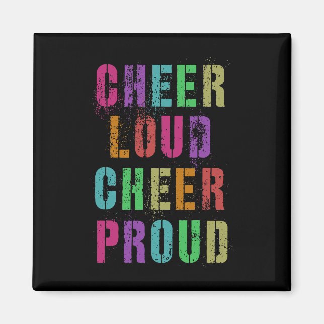 Imã Equipe de Liderança de Torcida Cheer Loud Cheer Pr (Frente)