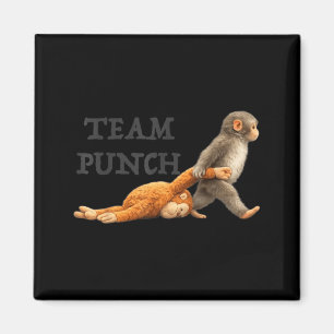 Imã Equipe de Macaco Bebê Soco Engraçado Macaco Meme V