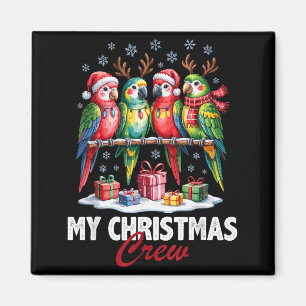 Imã Equipe de Natal de Papagaio Amantes de Pássaros Fo