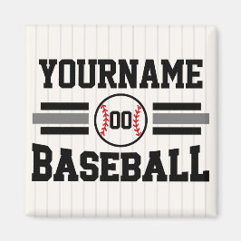 Imã Equipe de NOME Personalizada do Jogador de Basebal