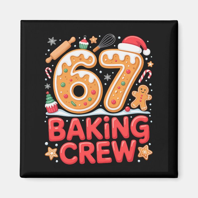 Imã Equipe de Panificação do Natal 67 Meme Engraçado B (Frente)