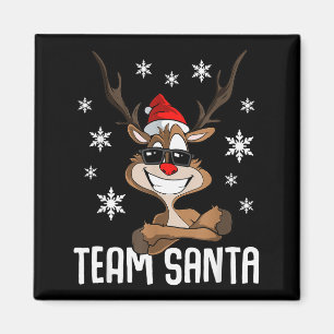 Imã Equipe de Papai Noel Rena de Natal