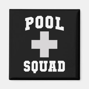 Imã Equipe de piscina fofa salva-vidas despacha salva-