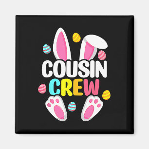 Imã Equipe de Primos Coelho Família Combinando Páscoa