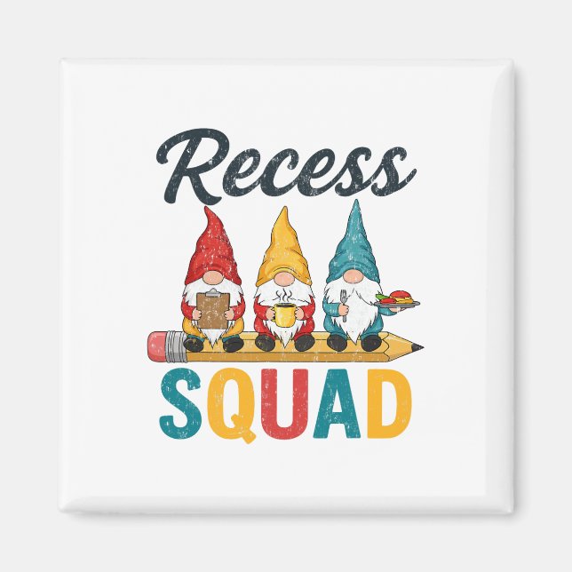 Imã Equipe de Recreio Professor Esquadrão Gnome Parque (Frente)