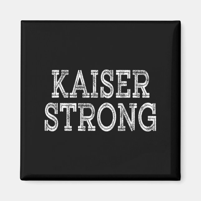 Imã Equipe de Sobrenome do KAISER Strong Squad Family  (Frente)