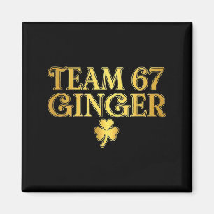 Imã Equipe do Dia de São Patrício Ginger 67 Seis Sete