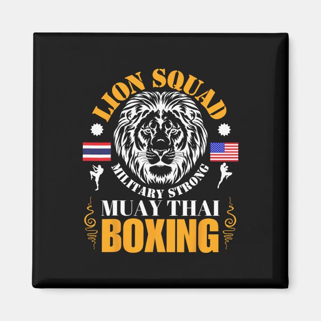 Imã Equipe do Leão Tailândia Kickboxing Muay Thai Mma  (Frente)