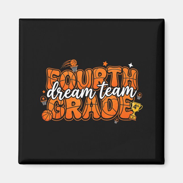 Imã Equipe dos Sonhos de Basquete do Quarto Ano Profes (Frente)