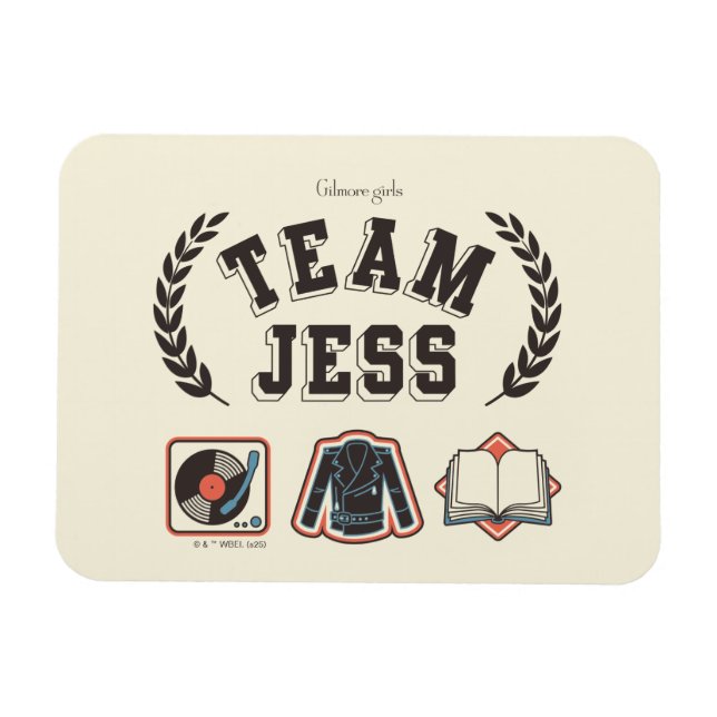 Ímã Equipe Jess Gilmore Girls Design (Horizontal)