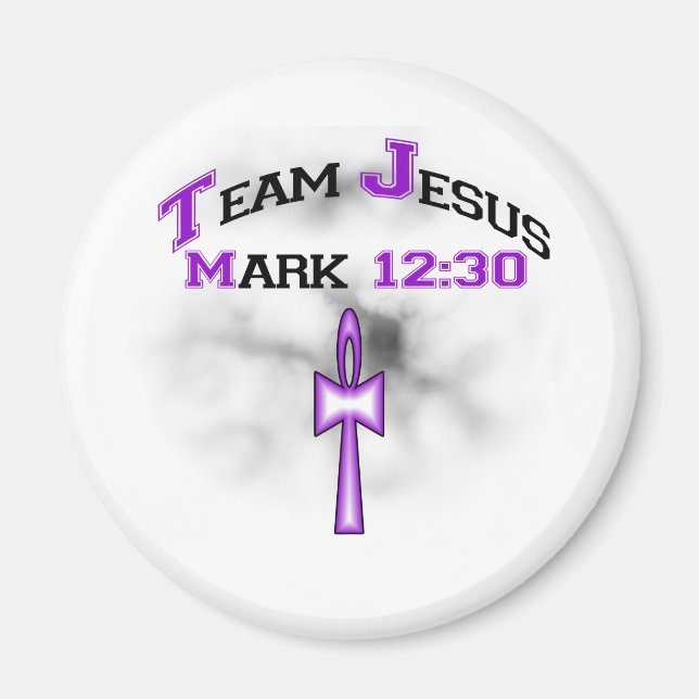 Imã Equipe Jesus Mark 12:30 (Frente)