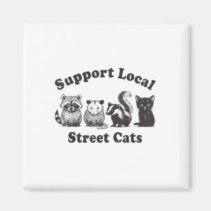 Imã Equipe Local de Gatos de Rua Trash Ogambm Racco