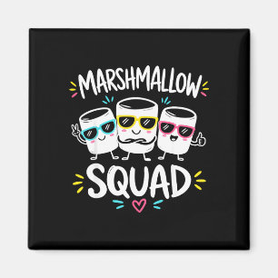 Imã Equipe marshmallow fogueira familiar