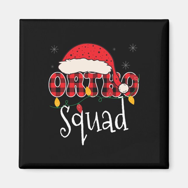 Imã Equipe Orto Xadrez Diversão Natal Ortopedia Tripul (Frente)