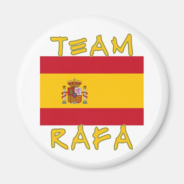 Imã Equipe Rafa com bandeira espanhola (Frente)