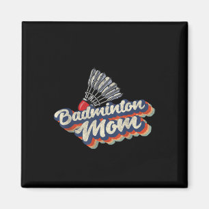 Imã Equipe Retro de Badminton Esportista Treinador 70s