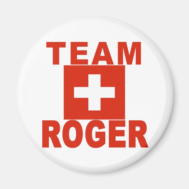 Imã Equipe Roger com bandeira suíça (Frente)