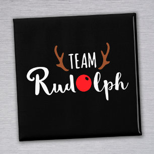 Imã Equipe Rudolph Christmas Motif