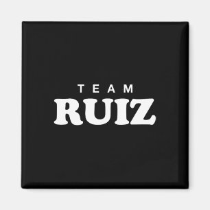 Imã Equipe Ruiz Sobrenome Personalizado Noiva Noivo Fa