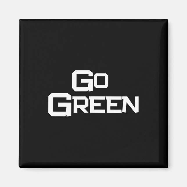 Imã Equipe Verde Espírito Vai Mudar Cor da Guerra sign (Frente)