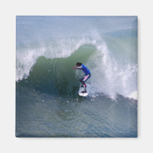 Imã Equitação do surfista no ímã da onda