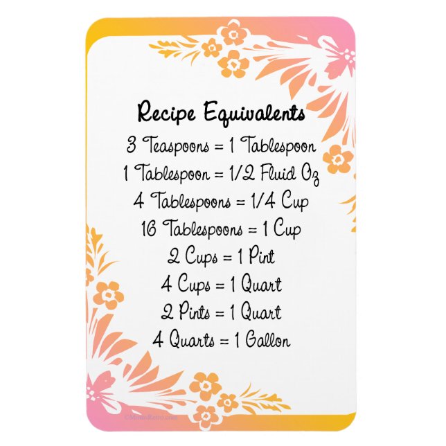 Ímã Equivalentes de Medição Imã de geladeira Floral (Vertical)