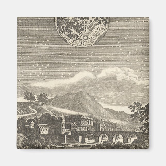 Imã Era Antiga Renascença Lua por Allain Mallet (Frente)