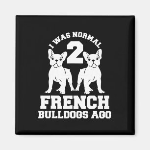 Imã Era Normal 2 Bulls Franceses Ago Animal Dog Lover
